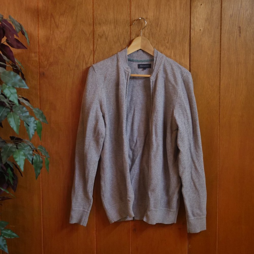 RW&CO Grey Cardigan Zip Up - M/M